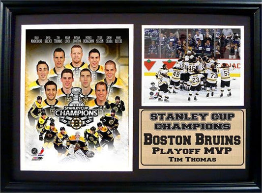 12x18 Photo Stat Frame - Boston Bruins Champions