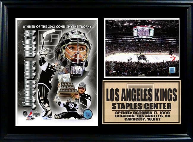 12x18 Photo Stat Frame - Jonathan Quick Los Angeles Kings