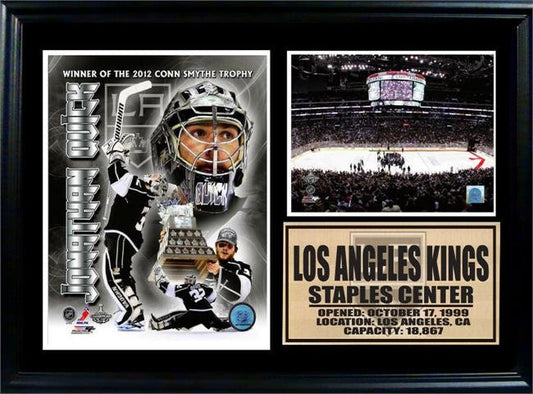 12x18 Photo Stat Frame - Jonathan Quick Los Angeles Kings