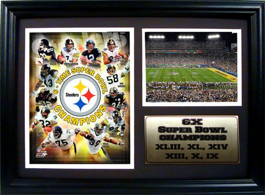 12x18 Photo Stat Frame - Pittsburgh Steelers Champions