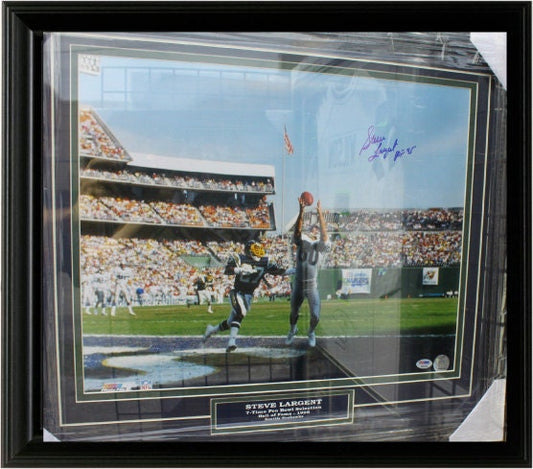 20x24 Autographed Frame - Steve Largent Seattle Seahawks