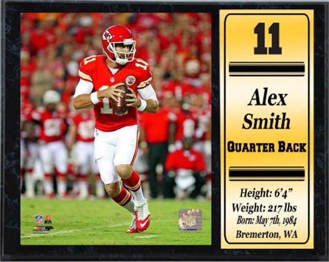 12x15 Stat Plaque - Alex Smith Kansas City Chiefs