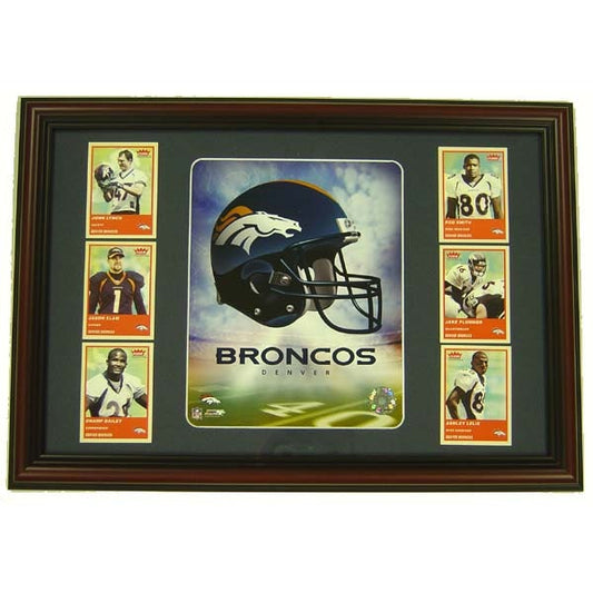 12X18 Six Card Frame - Denver Broncos