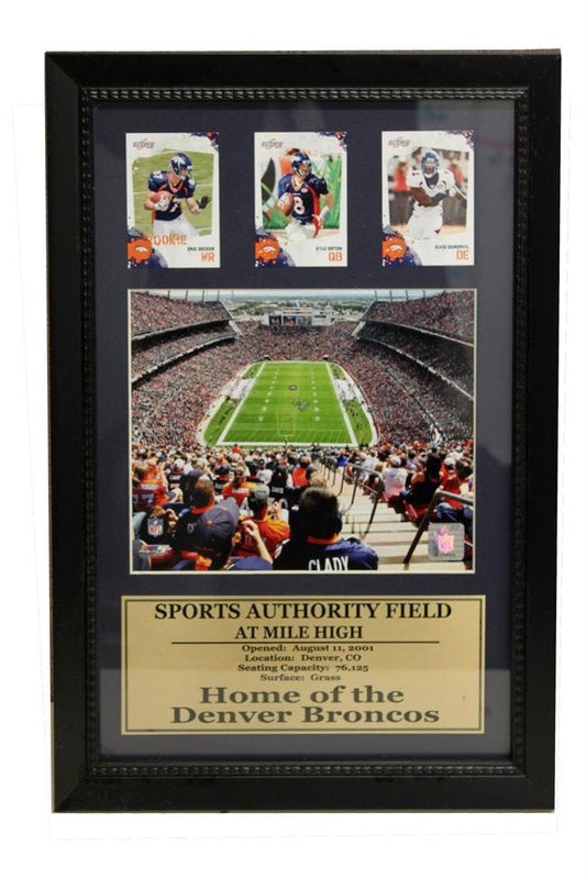 12x18 Three Card Frame - Denver Broncos