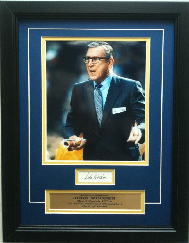 John Wooden UCLA - 11x14 Autograph Frame