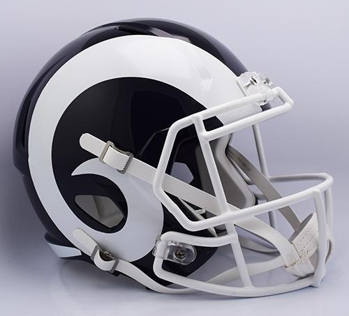 Rams Replica Speed Helmet White Horns